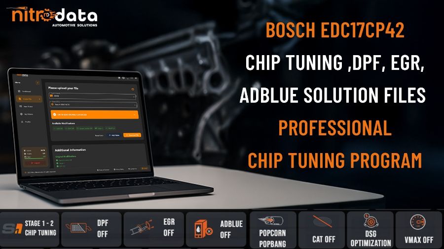 EDC17CP42 Chip Tuning, DPF-EGR-AdBlue Çözüm Dosyaları | Nitro Data ile Otomatik ECU Yazılım Çözümleri EDC17CP42 Chip Tuning, DPF-EGR-AdBlue Çözüm Dosyaları | Nitro Data ile Otomatik ECU Yazılım Çözümleri