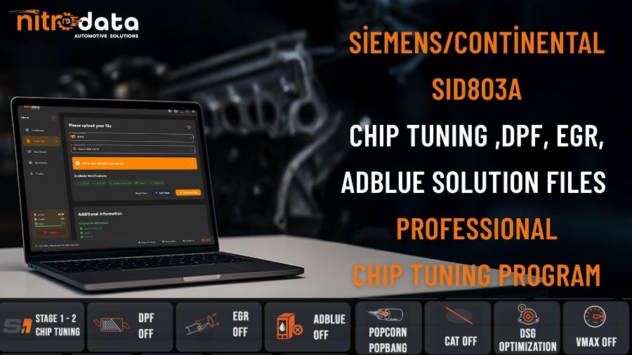 SID803A Chip Tuning, DPF-EGR-AdBlue Solution Files | Automatic ECU Software Solutions with Nitro Data