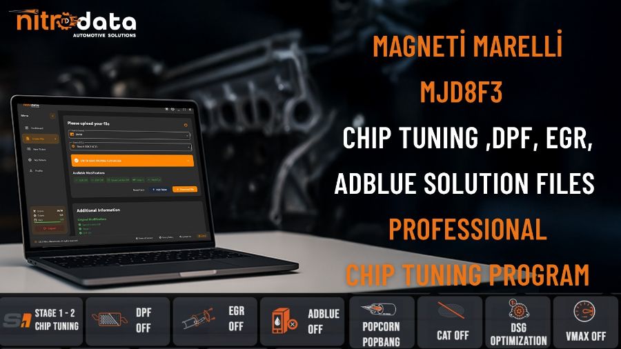 MJD8F3 Chip Tuning, DPF-EGR-AdBlue Solution Files | Automatic ECU Software Solutions with Nitro Data