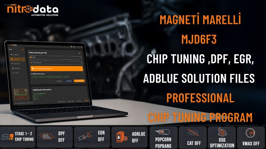 MJD6F3 Chip Tuning, DPF-EGR-AdBlue Lösungsdateien | Automatische ECU-Software-Lösungen mit Nitro Data