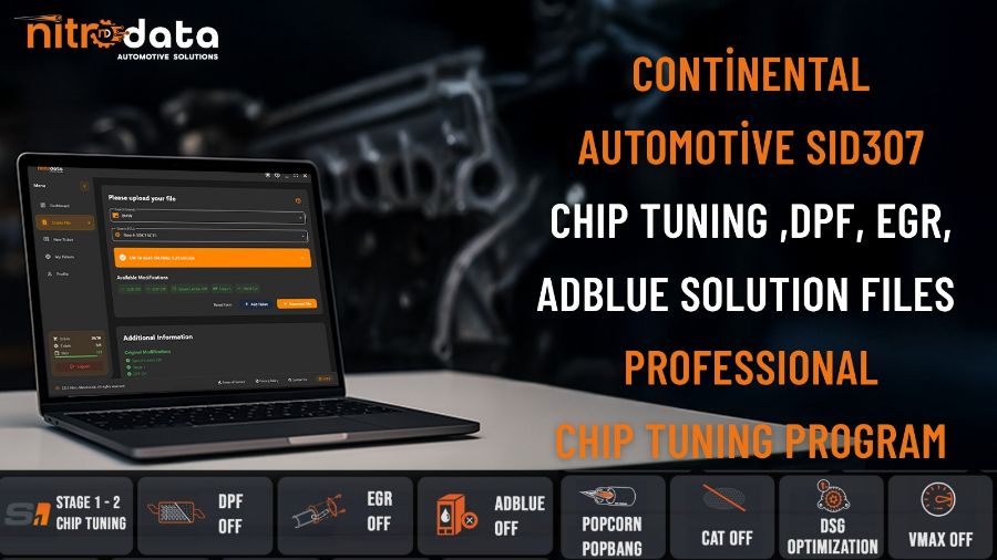 SID307 Chip Tuning, DPF-EGR-AdBlue Lösungsdateien | Automatische ECU Software-Lösungen mit Nitro Data