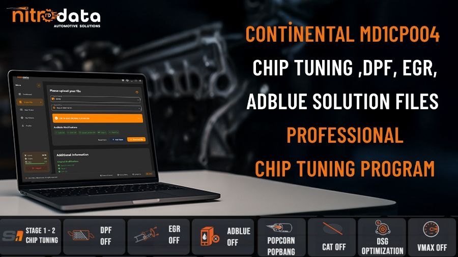 MD1CP004 Chip Tuning, DPF-EGR-AdBlue Lösungsdateien | Automatische ECU Software-Lösungen mit Nitro Data