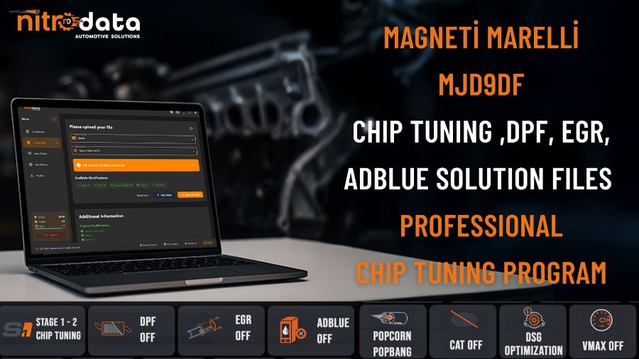 MJD9DF Chip Tuning, DPF-EGR-AdBlue Solution Files | Automatic ECU Software Solutions with Nitro Data