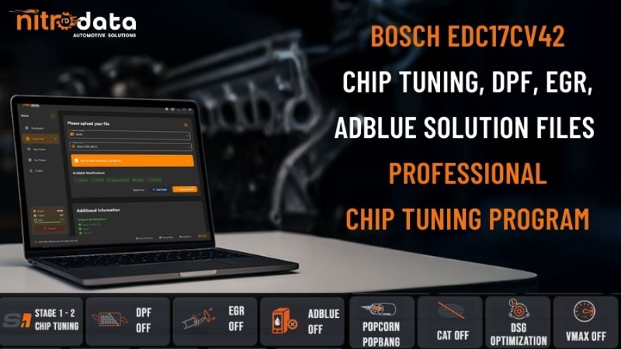 EDC17CV42 Chip Tuning, DPF-EGR-AdBlue Çözüm Dosyaları | Nitro Data ile Otomatik ECU Yazılım Çözümleri