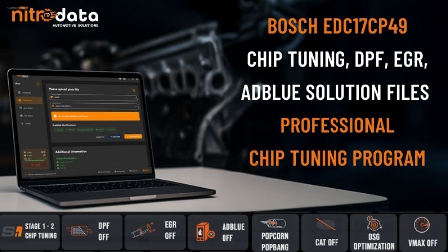 EDC17CP49 Chip Tuning, Fichiers de Solutions DPF-EGR-AdBlue | Solutions Logicielles ECU Automatiques avec Nitro Data