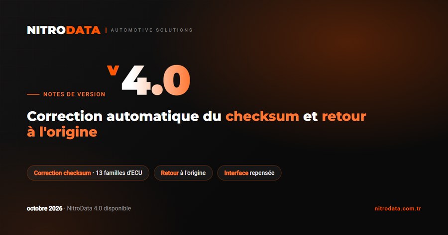 NitroData 4.0 est disponible : correction automatique du checksum et retour à l'état d'origine